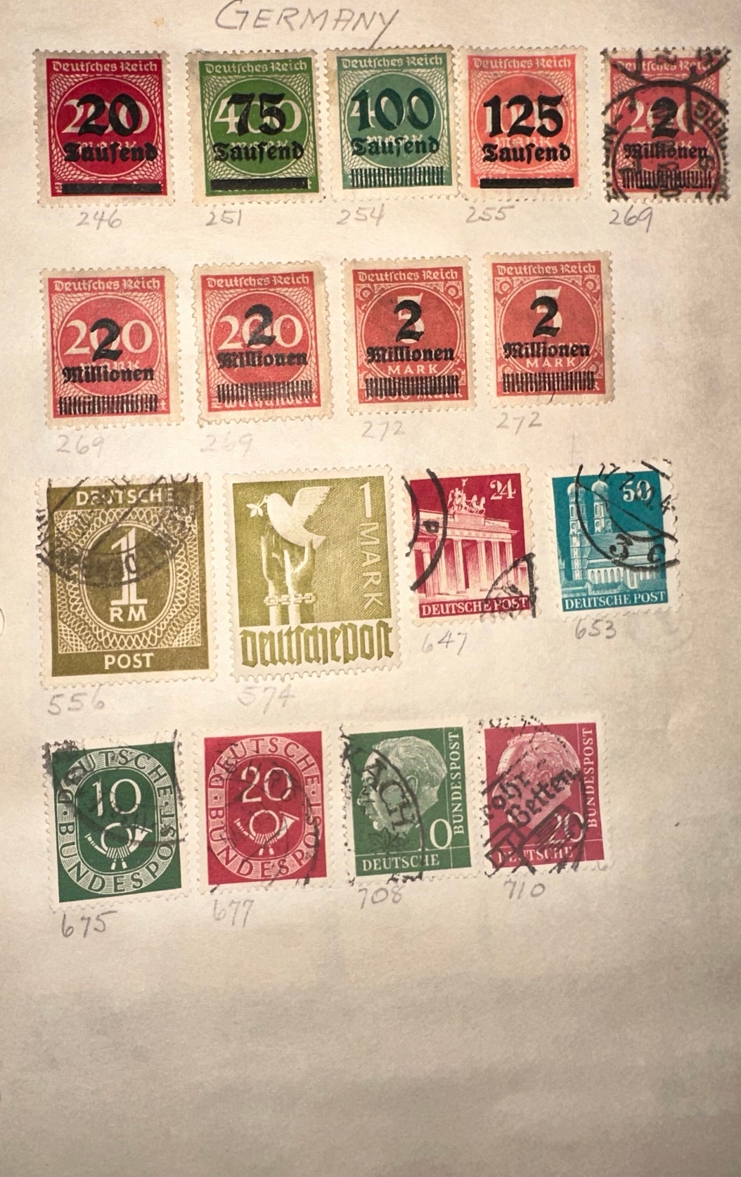 Rare Antique German Stamp Collection 18801940s Etsy