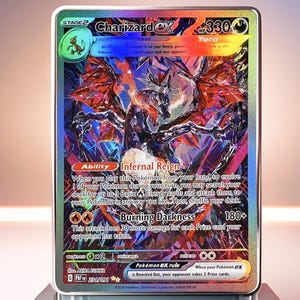 Charizard ex 234/091 Proxy Card – Paldean Fates – Special Illustration Rare – Premium Quality | Proxy/DIY [EN/JPN] | Textured Holographic