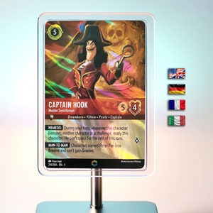 Captain Hook - Master Swordsman ~ Chapter 3 | Lorcana Proxy Enchanted | (En/De/Fr/It)  | 30% off orders of 2 items or more !!