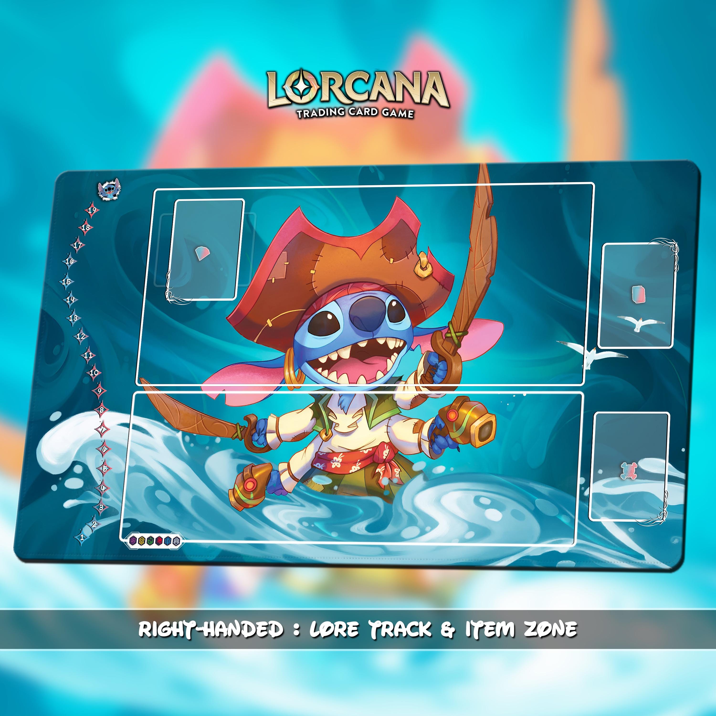 Pirate Stitch Playmat for Disney Lorcana – Custom TCG Mat