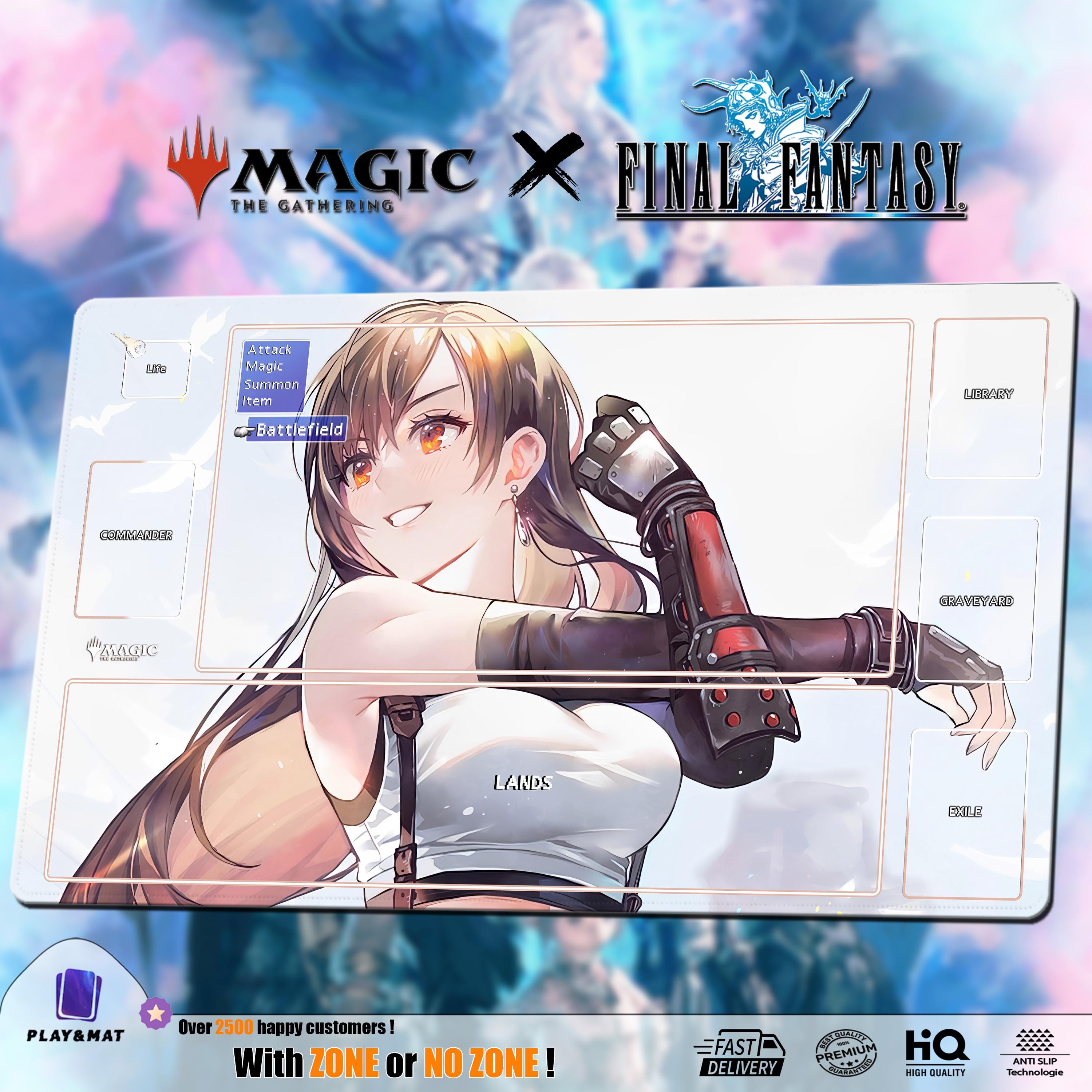 Tifa Lockhart MTG X FF Playmat/deskmat | Universes Beyond TCG Mat