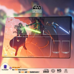 Ready to die | Playmat TCG for SW Unlimited | 24*14inches (60*35cm) | 30% off orders of 2 items or more !!