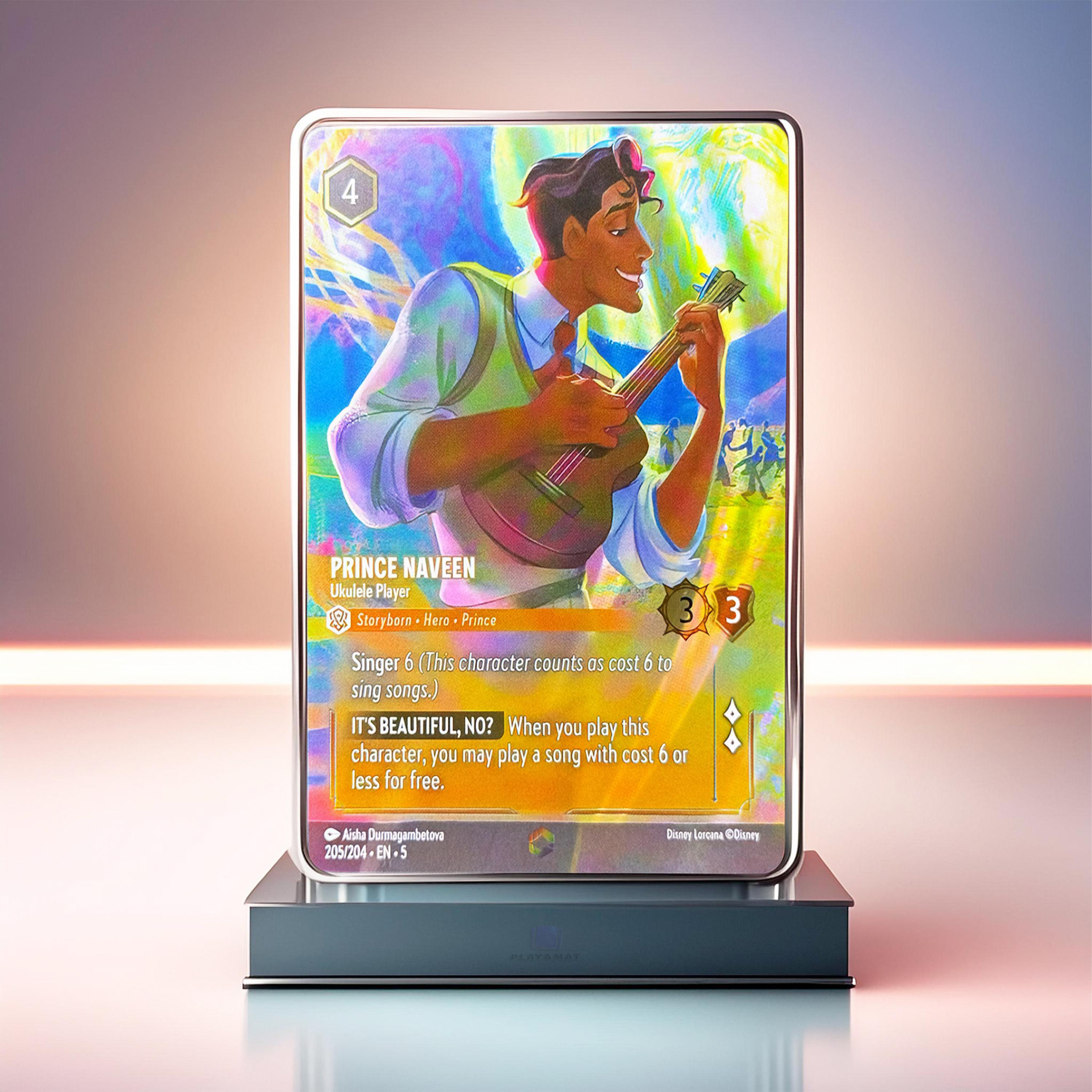 Prince Naveen, Ukelele Player | Chapter 5 - Shimmering Skies - Lorcana  Proxy Enchanted | (En) | 30% off orders of 2 items or more !