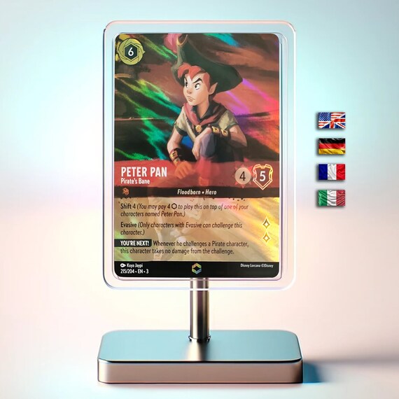 peter pan lorcana card Peter Pan Disney Franchise for Lorcana TCG