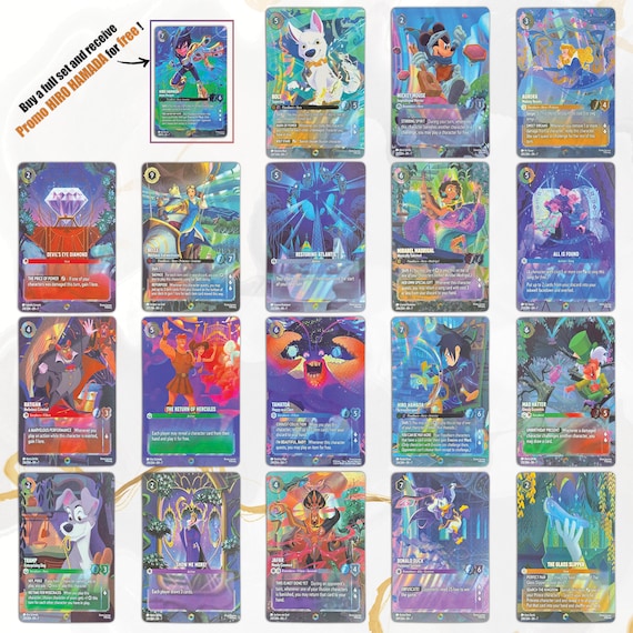 FULL SET - Lorcana Chapter 7 Proxy Cards | English & French | Full Set or  Singles | High Quality Fan-made Cards for Play and Display - Etsy