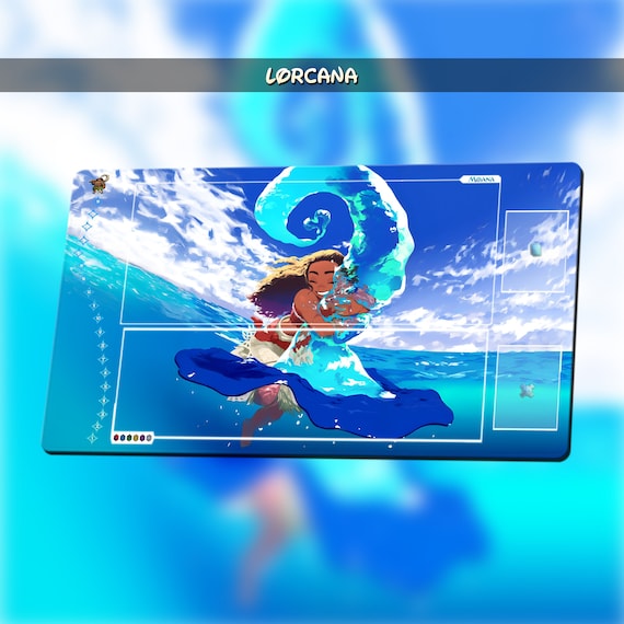 Moana (#2) | Playmat TCG for DISNEY Lorcana (with or Whitout Zones) |  24*14in (60*35cm) | Trading Card Game Playmat | I Gamers Gift - Etsy