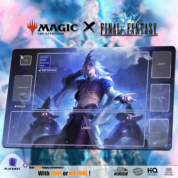 Kuja - MTG X FF Playmat/deskmat | Universes Beyond TCG Mat 24x14