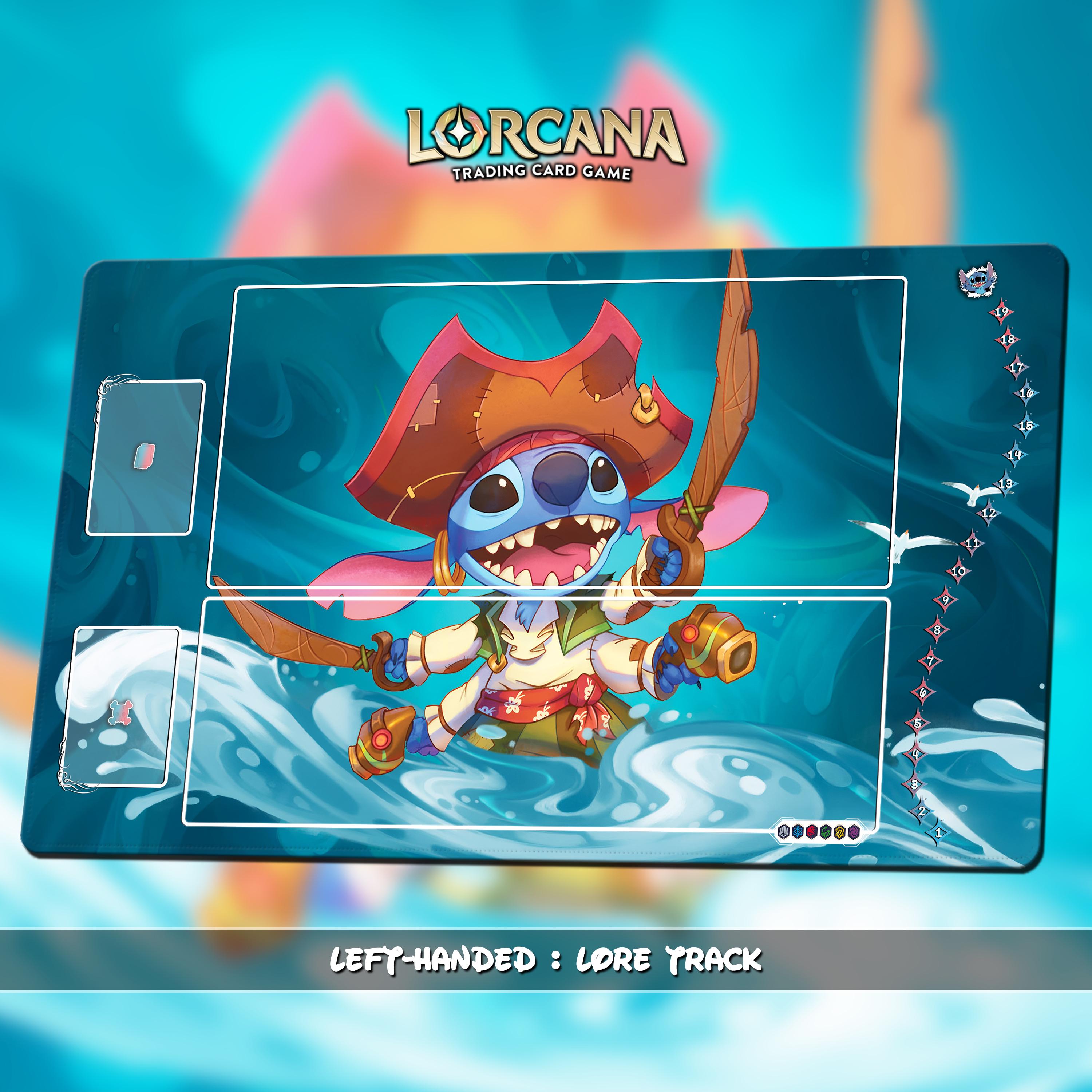 Pirate Stitch Playmat for Disney Lorcana – Custom TCG Mat
