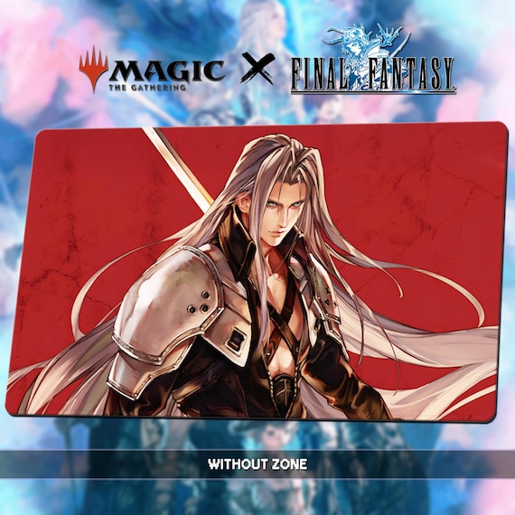 fftcg ファイナルファンタジーtcg　プレイマット　セフィロス Sephiroth - MTG X FF Playmat | Universes Beyond TCG Mat 24x14