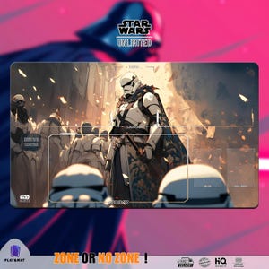 Samurai Stormtrooper | Playmat TCG for SW Unlimited | 24*14po (600*350mm) | 30% off orders of 2 items or more !!