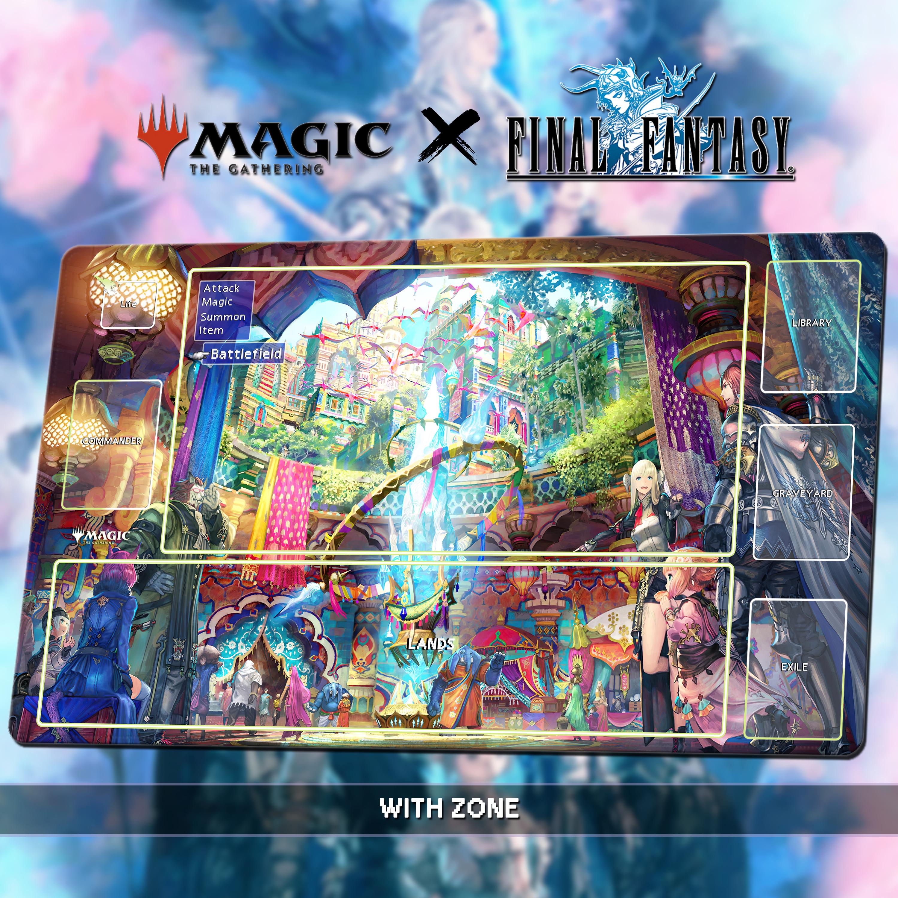 Endwalker - MTG X FF Playmat/deskmat | Universes Beyond TCG Mat  24x14"(60x35cm) | Ultra Quality Print | Custom Design | Stitched Edge - Etsy
