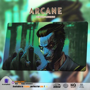 SILCO | MousePad/DeskMat Arcane LOL | Available in 4 sizes | Sewn Edge | 30% off orders of 2 items or more !