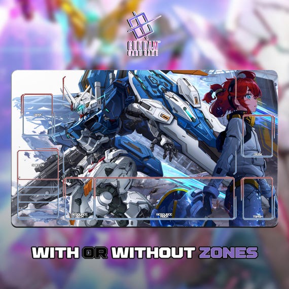 Gundam Aerial X Suletta | Playmat Gundam Card Game | TCG Deskmat
