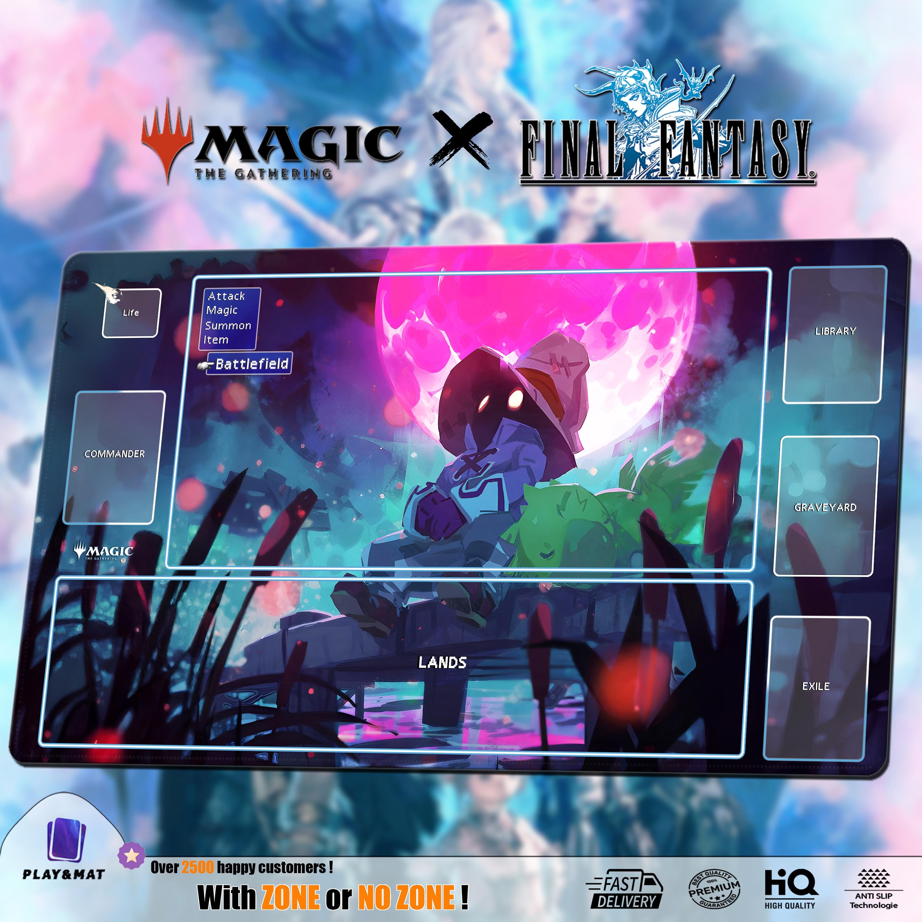 Vivi Ornitier MTG x FF Playmat/Deskmat | Universes Beyond TCG Mat 24x14" | Ultra Quality Print | Custom Design | Stitched Edge