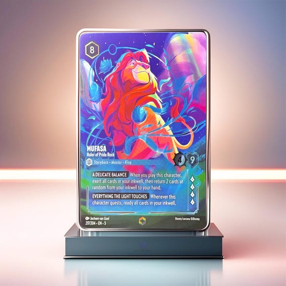 mufasa lorcana card - (King of the Pride Lands) - 155/204 - Common (Foil) Placeholder Image Provided Mufasa, Ruler of Pride Rock