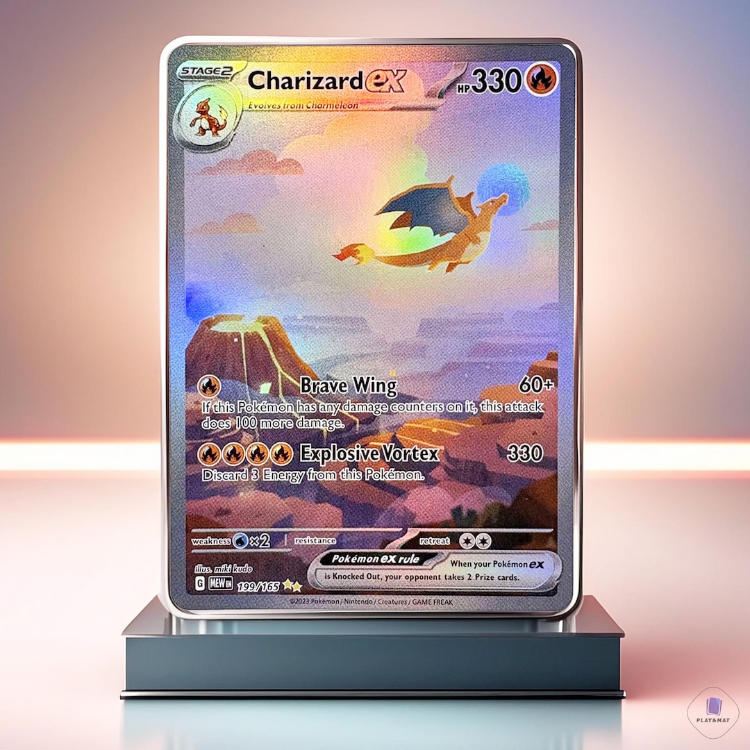 Charizard EX 199/165英語版 Card Pokémon Portuguese - Charizard Ex 199/165 Secret Rare
