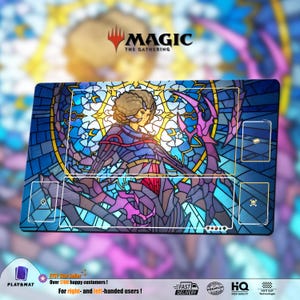 Rona, Herald of Invasion | Playmat TCG For MTG (With/Without ZONE) | 60*35cm(24*14in) | Custom Design | Gift for Player, Gamer or Fan