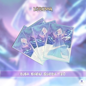 Elsa - SNOW QUEEN | Lorcana Sleeves * 60PCS | 50% off orders of 2 items or more !!