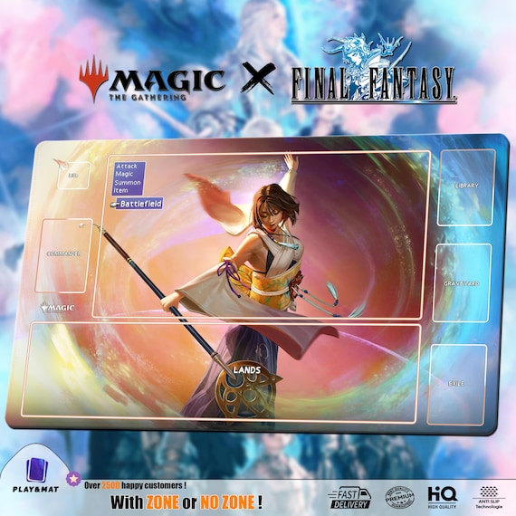 Yuna - MTG X FF Playmat/deskmat | Universes Beyond TCG Mat 24x14