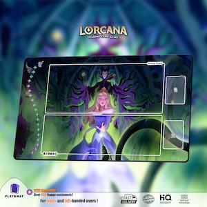 Aurora | Playmat TCG for DISNEY Lorcana (With or Whitout Zones) | 24*14in (60*35cm) | Trading Card Game Playmat | I Gamers Gift