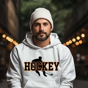 Hockey Hooded Sweatshirt, Hockey Graphic hoodie, hockey player sweatshirt, hockey dad gift, hockey coach present