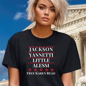 Maglietta Jackson Yannetti Little Alessi, maglietta Karen Read Trial, Team Karen Read, custodia Karen Read, maglietta unisex