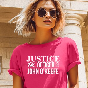Justice for Officer John O&#39;Keefe T-Shirt - Karen Read Trial Supporter