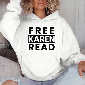 Felpa con cappuccio gratuita Karen Read, felpa con cappuccio Karen Read Case, giustizia per l'agente John O'Keefe, Team Karen Read