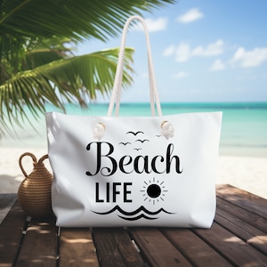 Strandtasche, Weekender Tasche, Beach Life Tote, Cruise Tote, Pool Tasche, Beach Lover Weekender Tasche