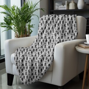 Fireman Blanket, Firefighter Throw, Firemen Silhouette Velveteen Microfiber Blanket, Two-Sided Print, Gift for Firefighters, Firefighter