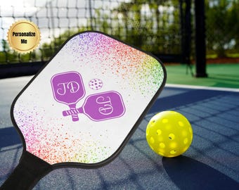 Personalized Pickleball Paddle Set: Wood Paddles, Carry Bag