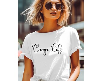 Camp Life T-Shirt: Abenteuer im Freien, Camping Saison