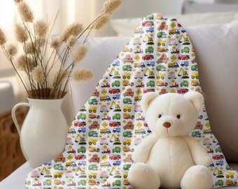Trucks Samt Decke: Baby Kleinkind Kinderzimmer Dekor (30x40)