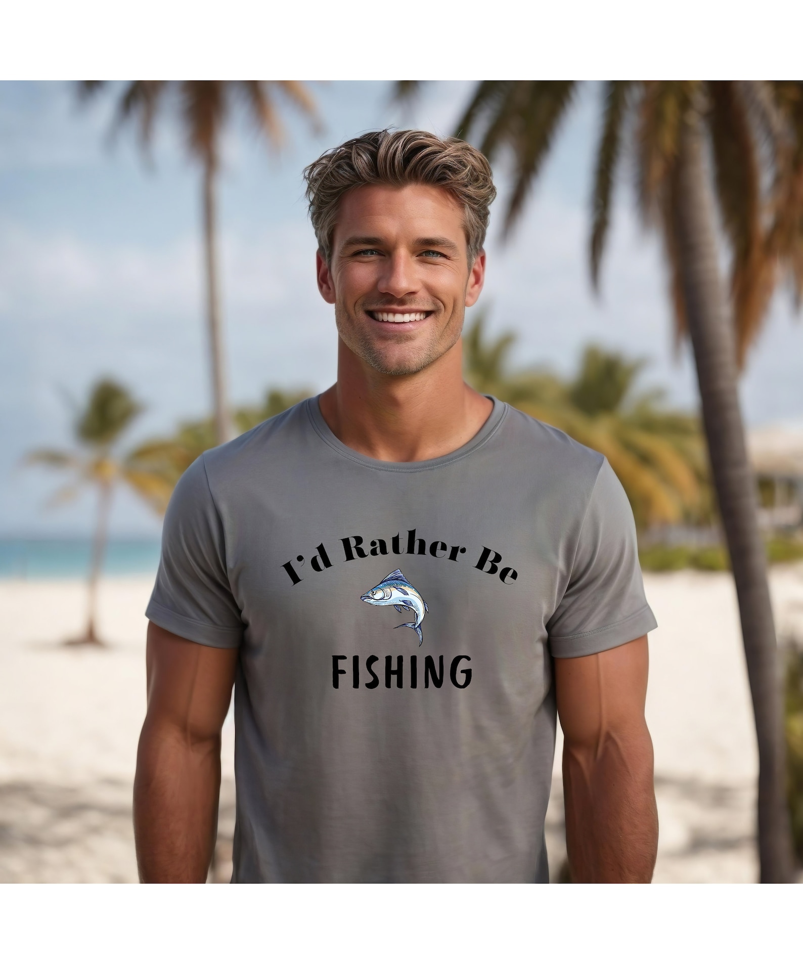 I'd Rather Be Fishing Tshirt, Fishing Shirt, Fishing Shirt for Dad, Dad