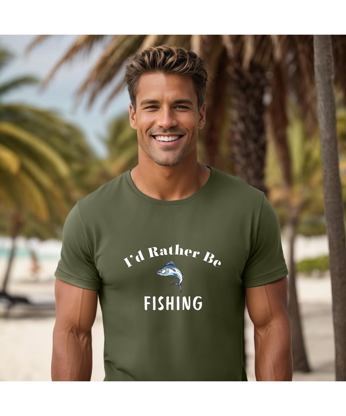I'd Rather Be Fishing Tshirt, Fishing Shirt, Fishing Shirt for Dad, Dad Gift, Fisherman T Shirt