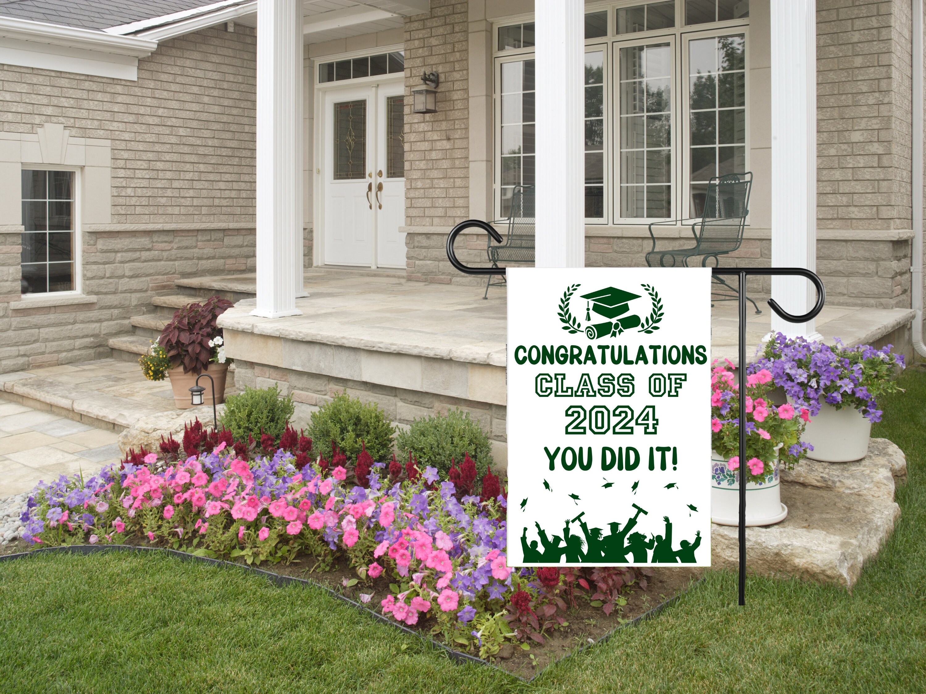 Graduation Flag, Customized Grad Banner, Proud of Our Graduate Yard ...