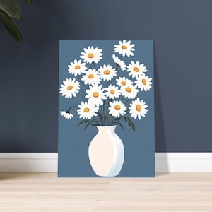 Póster Flor con Jarrón - Arte natural sobre papel mate - Sostenible y duradero