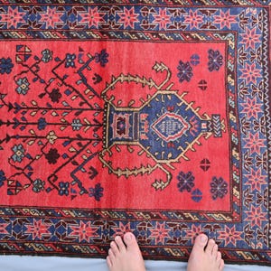 2&#39;10&quot;x4&#39; ft Vintage Oriental Rug