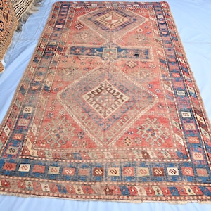 4&#39;6&quot;x7&#39;8&quot; FT Antique Baluch Rug