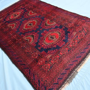 4&#39;2&quot;x6&#39;4&quot; ft Vintage Oriental Rug