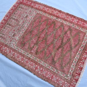 2&#39;10&quot;x4&#39; ft Vintage Oriental Rug