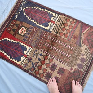2&#39;10&quot;x4&#39; ft Vintage Oriental Rug