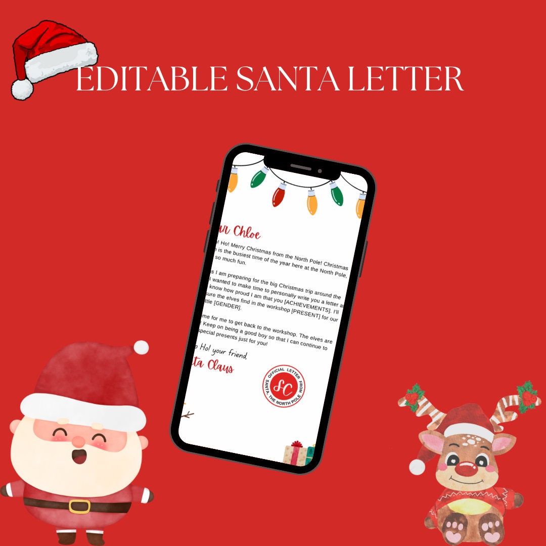 Letter From Santa, Printable Santa Letter, Christmas Eve Box - Etsy