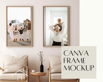 Interior Boho Frame Mockup Set, Poster Print, Wall Photography, Styled Mockup, Digital Download, Frame Photography Mockup