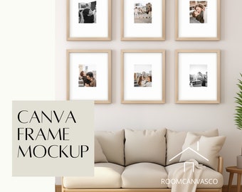 Printable Frame Photography Mockup, Frame Mockup, Photography Wall Design, Boho Wall Decor, Interior Styled Mockup Set, Digital Download