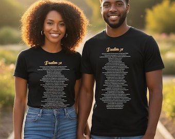 Psalm 91 Comfort Colors Christian T-Shirt – Bible Verse Tee