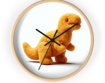 Jurassic Fun Dino Nugget Wall Clock: Time to Roar!