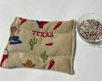 Microwave Heating pad with Texas theme