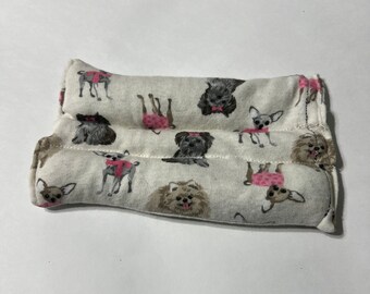 Microwave Heating pad /4 sizes with doggie print