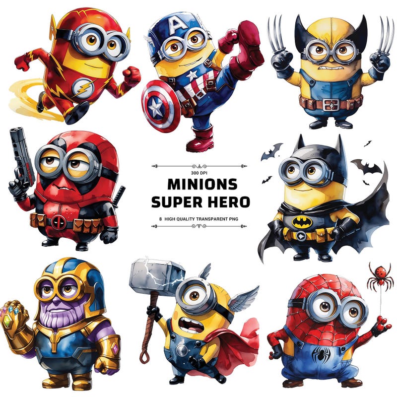 Minions Clipart - Etsy